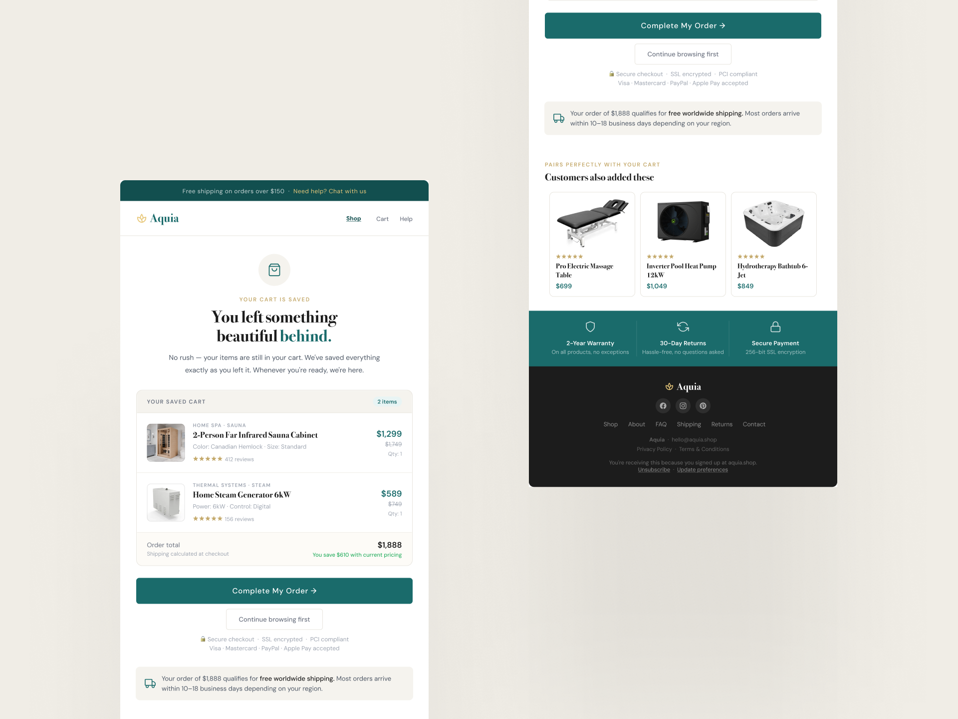 Aquavita - Cart Email Series - 01