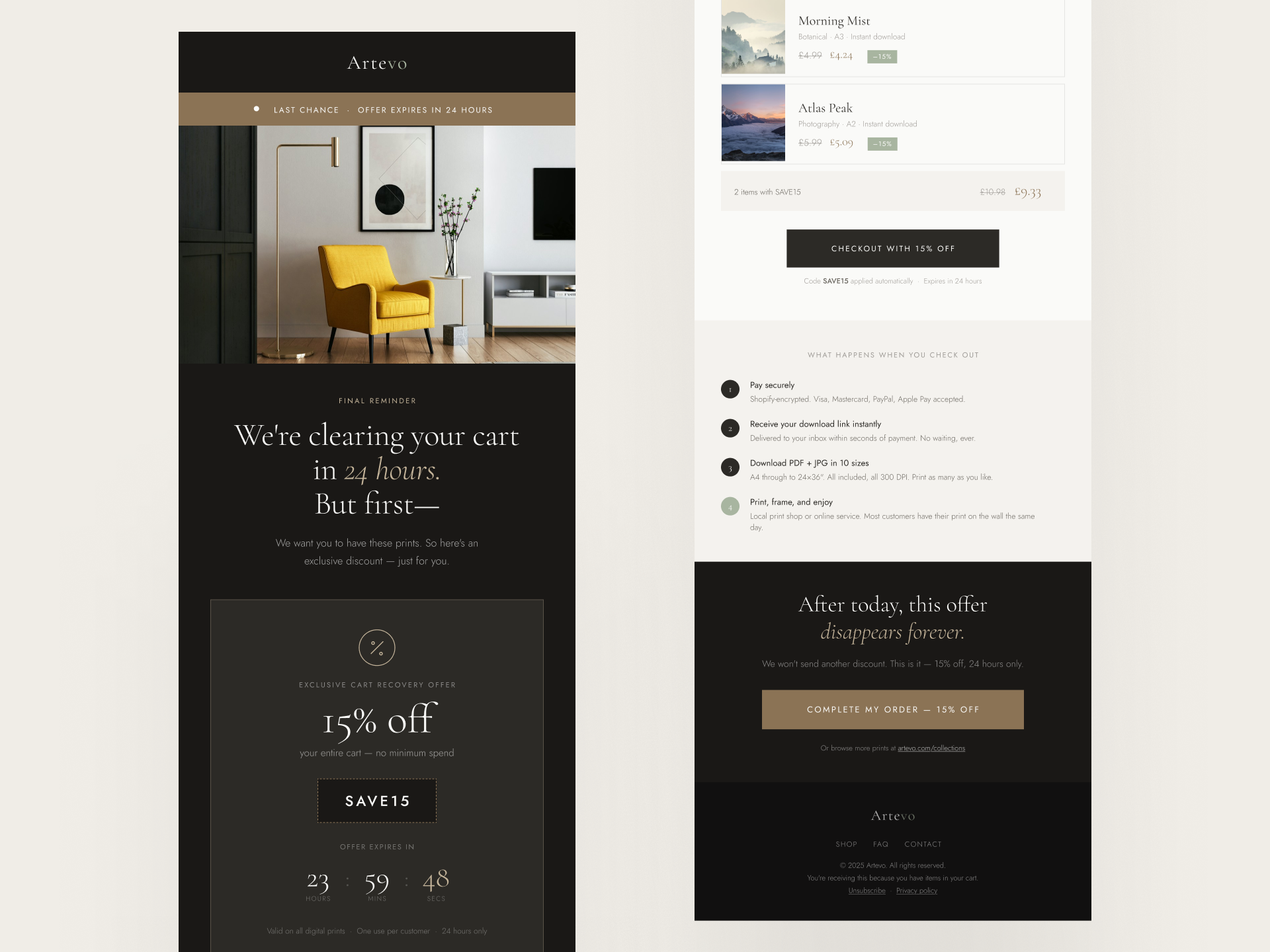 Artevo - Cart Email Series - 03