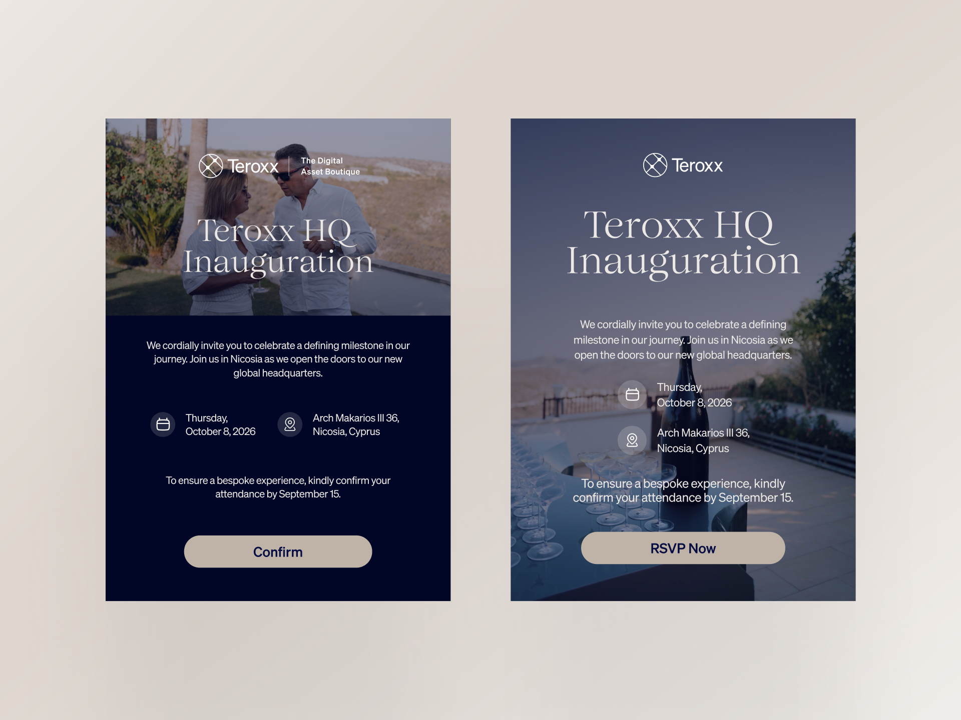 Teroxx - Invitation Card