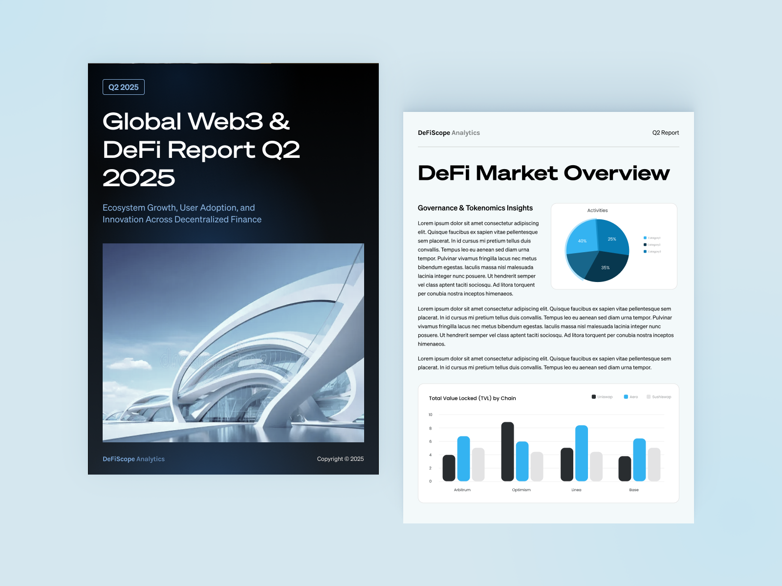 Global Web3 Defi - Financial Report Design